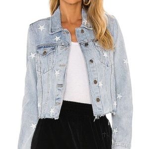 Pistols cropped denim jacket